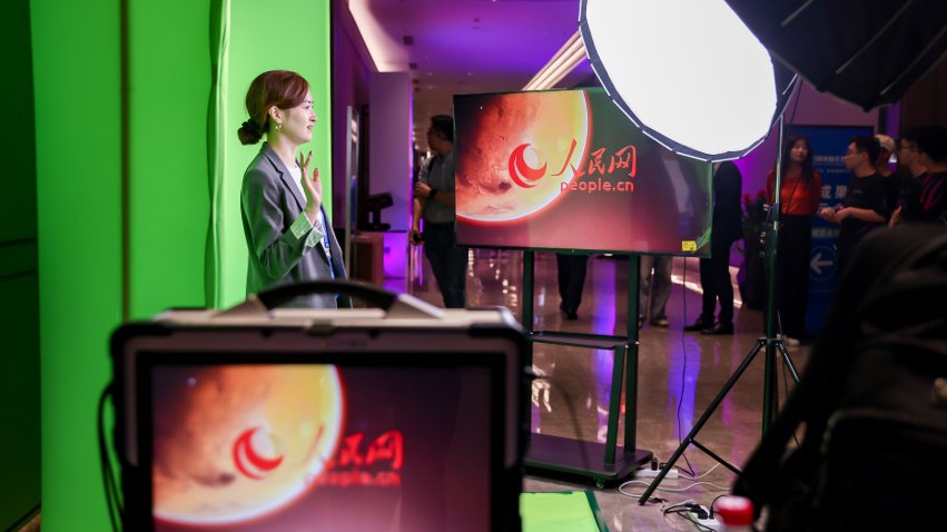 隨幻虛擬直播工作站體驗區。主辦方供圖